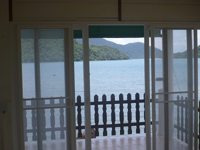 Blick vom Balcon der Villa ueber die sea 