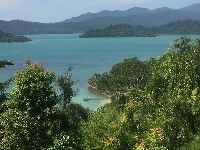 View Point. In the back the 
Salak Phet bay with Island View Resort 